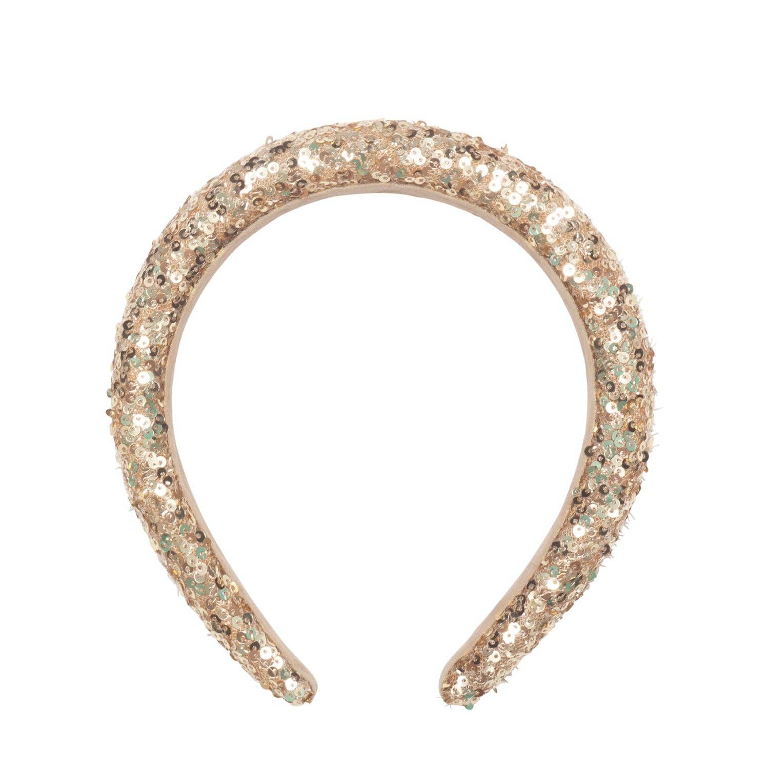 Gold Sequin Padded Headband