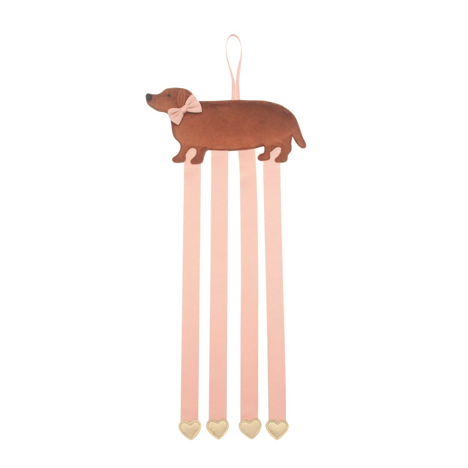 Sausage Dog 4 Ribbon Clip Hanger