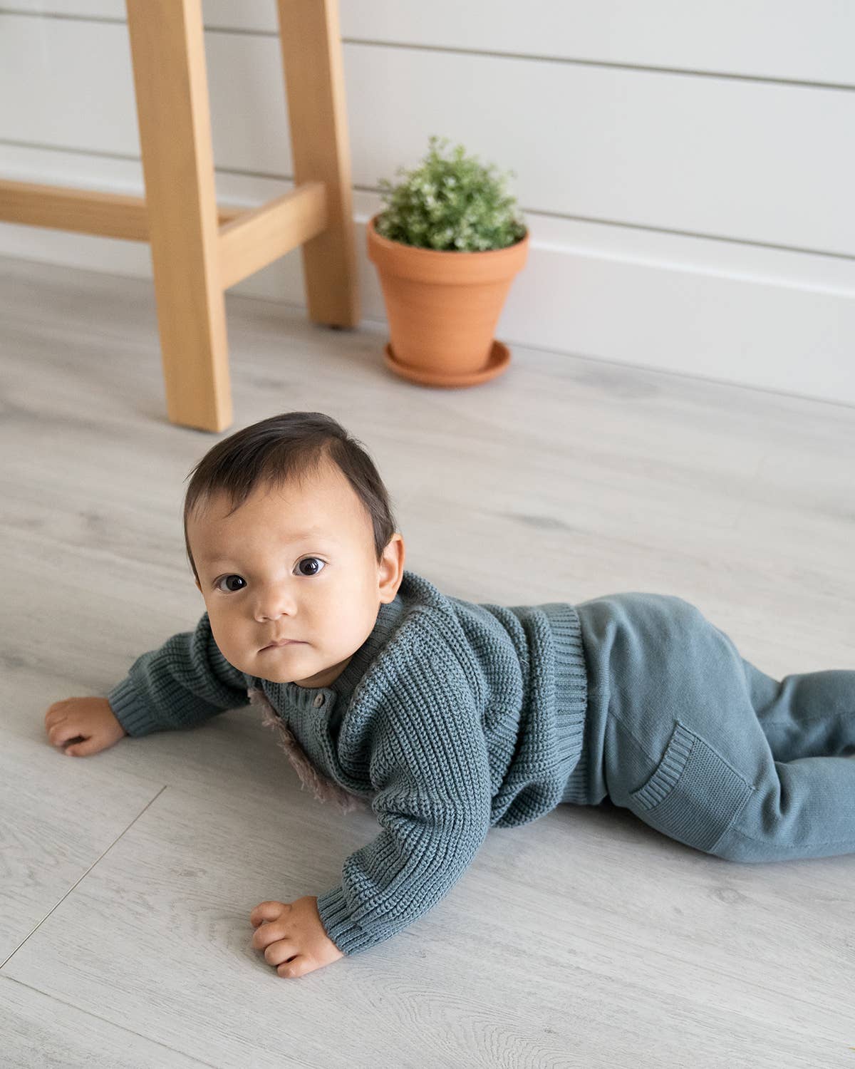 Baby Side Pocket Sweater Knit Pants (Organic Cotton)