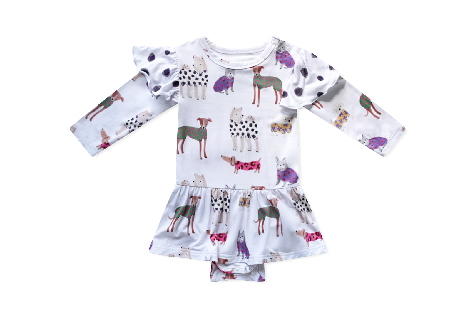 Paw-Fect Puppy Baby Bodysuit Dress