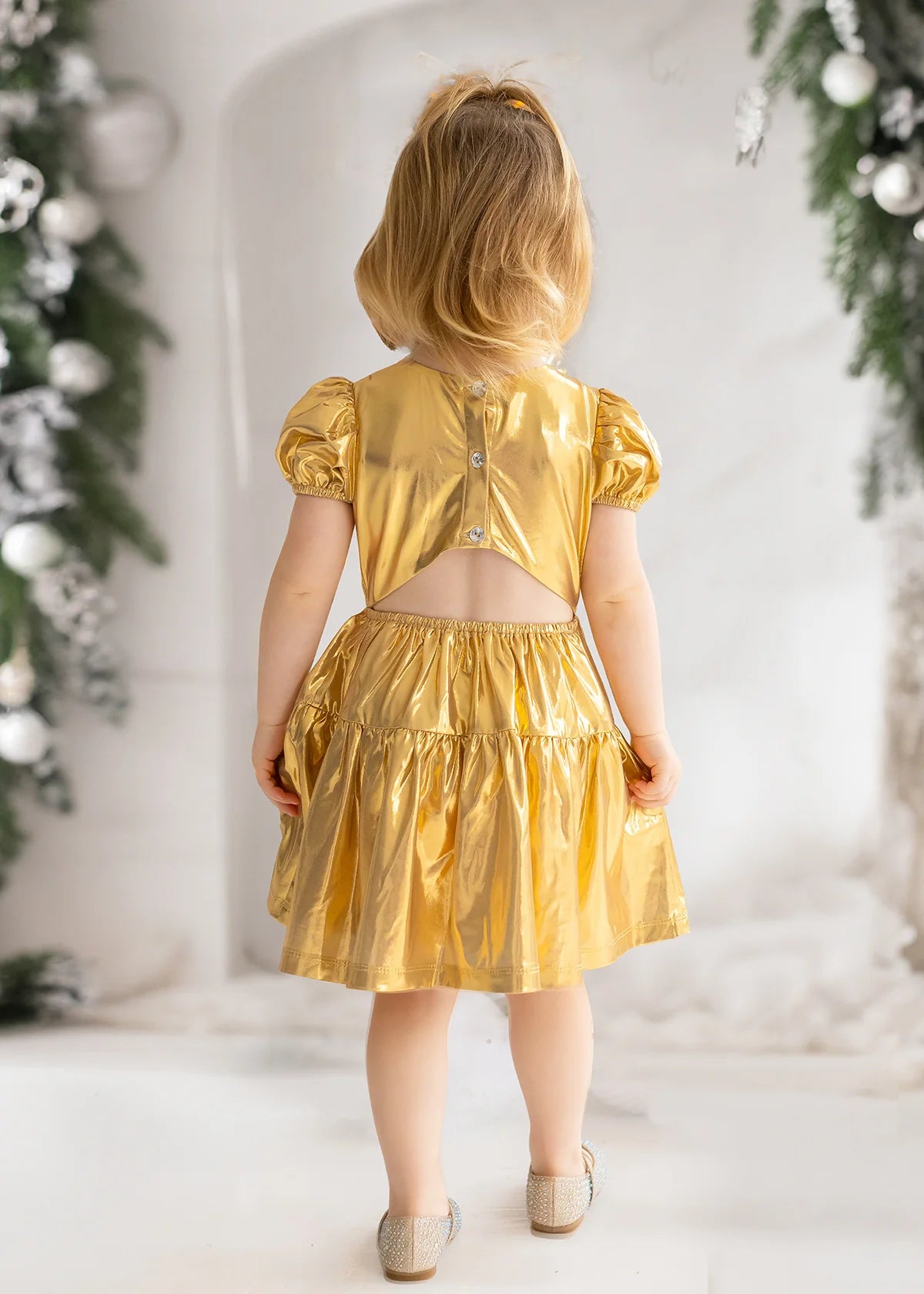 Gold Metallic Dress