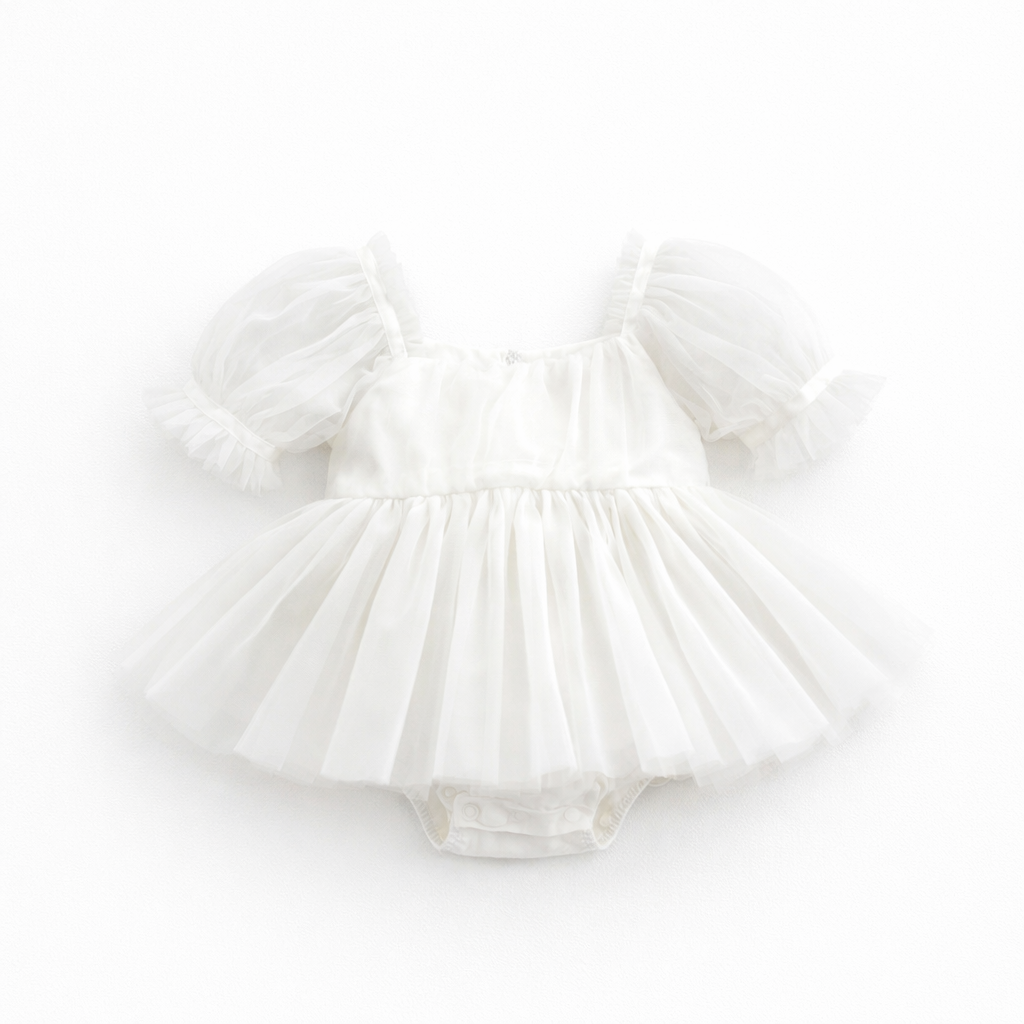 Eloise Baby Dress | White