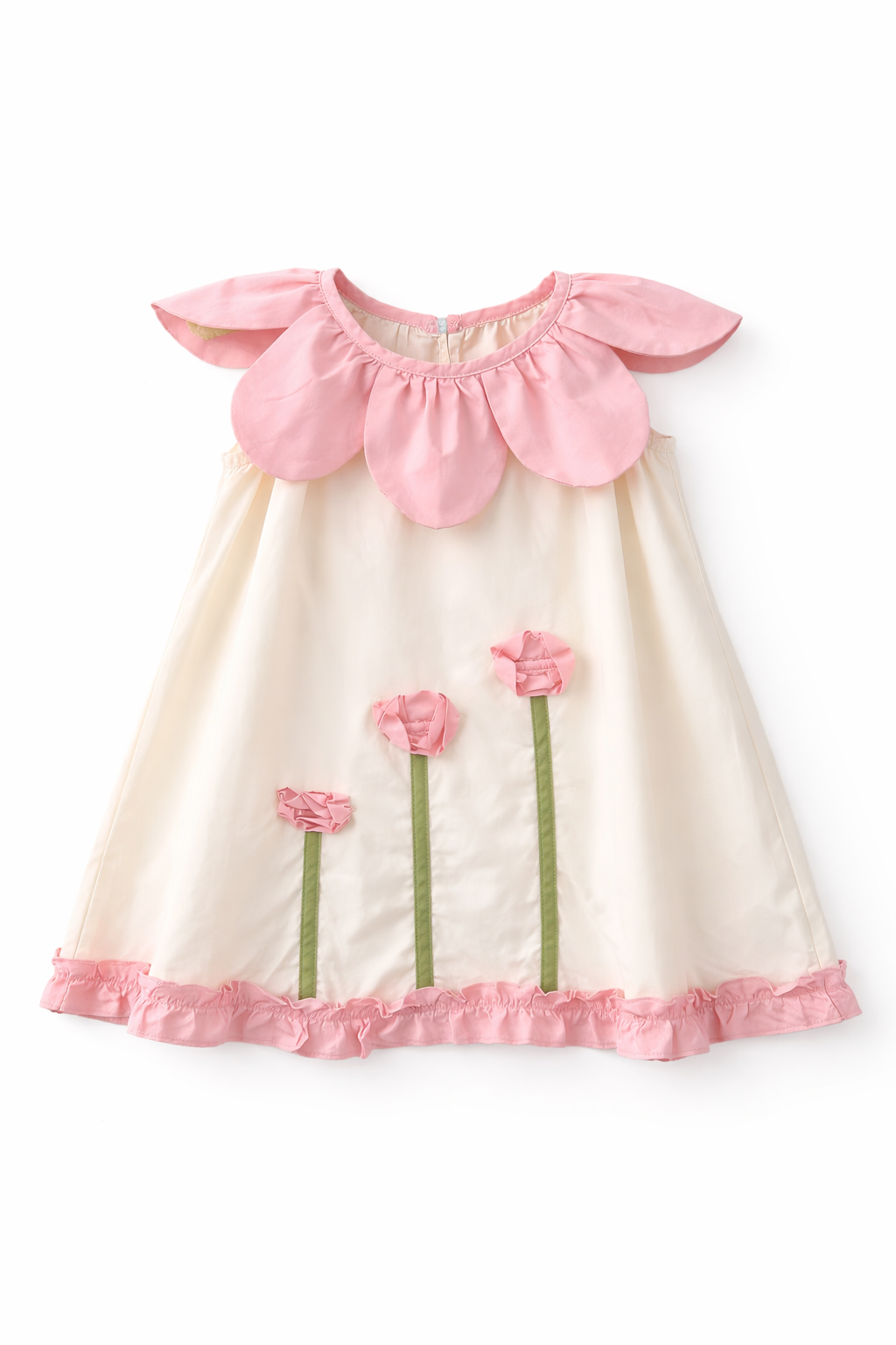white christmas dresses Floral Designer Pom Pom Dress for Toddler Girls white christmas dresses Floral Designer Pom Pom Dress for Toddler Girls