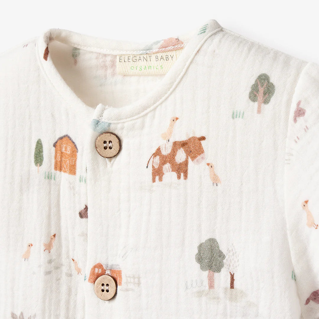 On the Farm Muslin Top Set