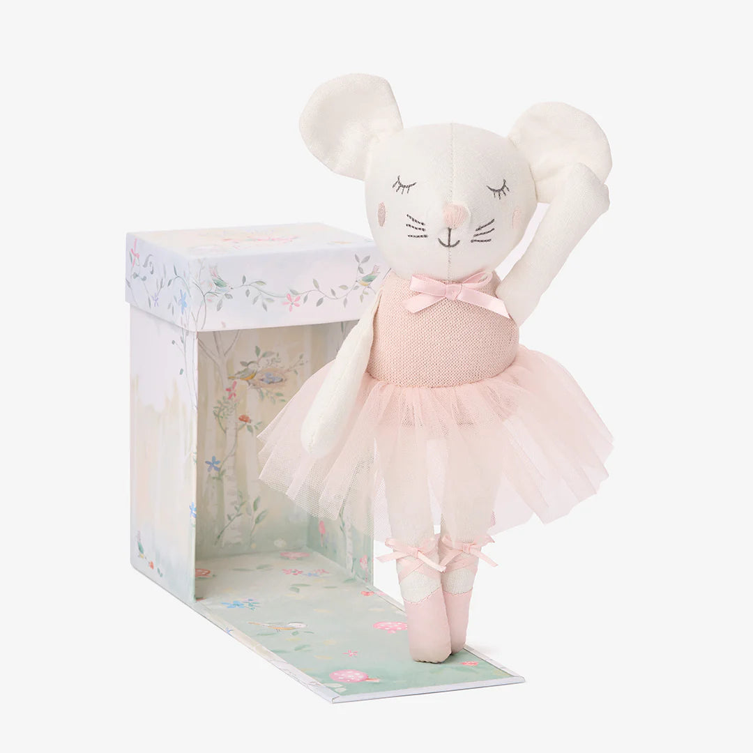 Linen Meadow Mouse Toy 10"