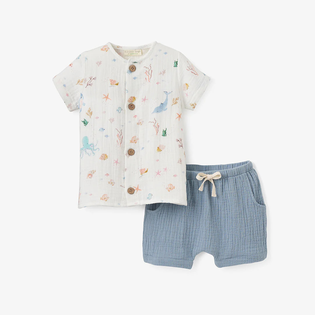 Ocean Adv Muslin Short Set