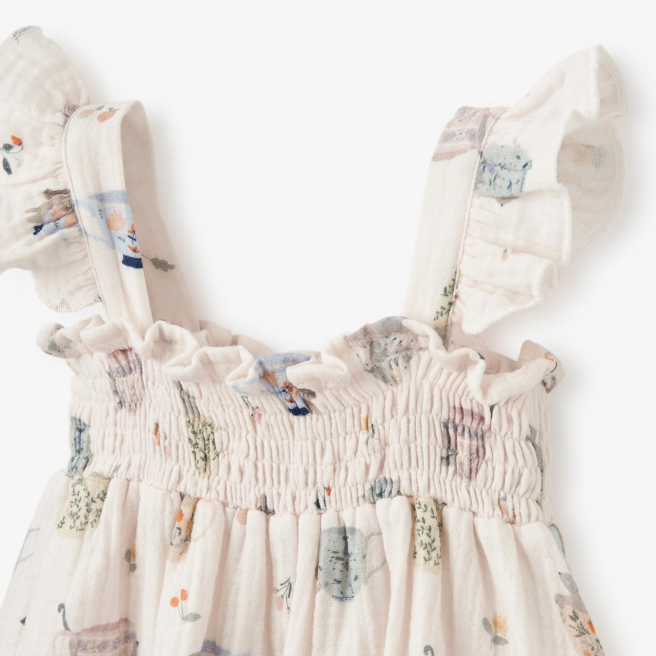 Tea Party Organic Muslin Smocked Dress & Bloomer