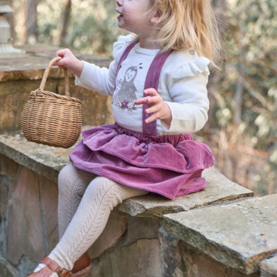 Forest Family Sweater & Velveteen Jumper Skirt