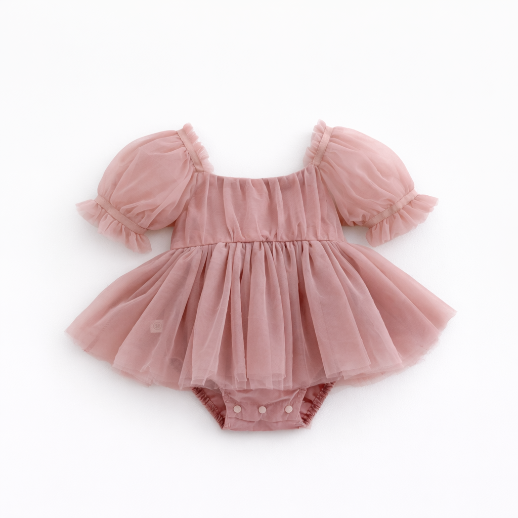 Eloise Baby Dress | Dusty Rose