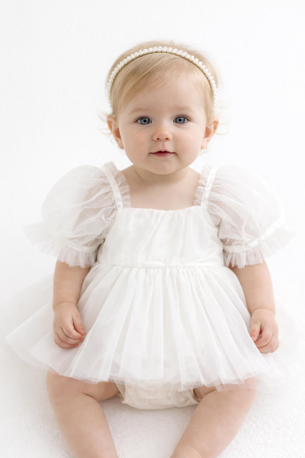 Eloise Baby Dress | White
