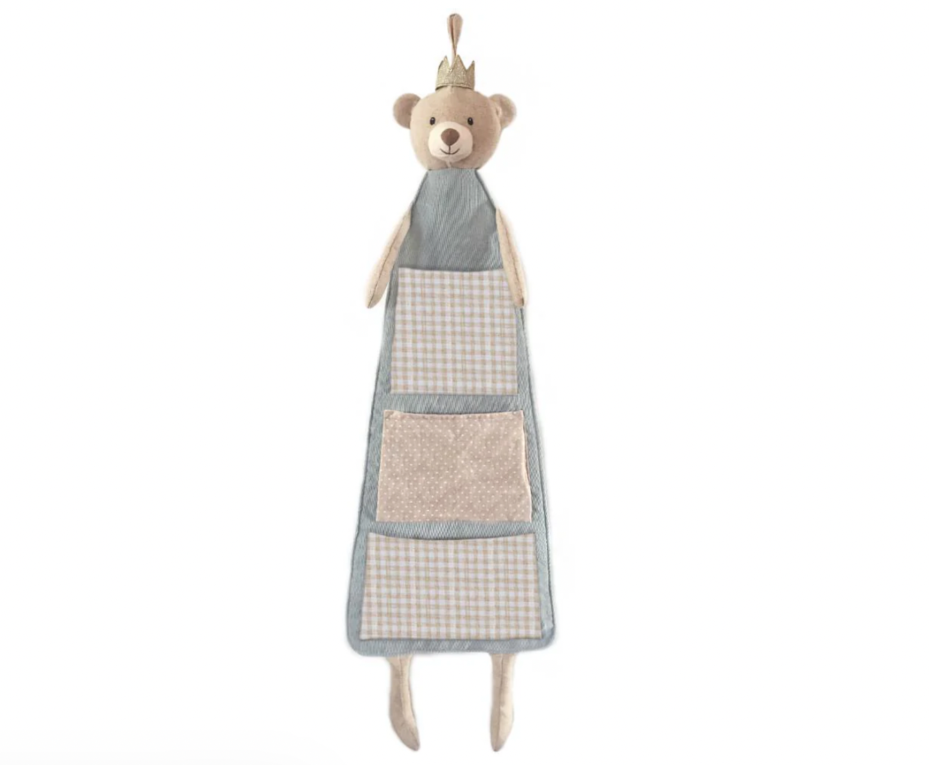 Bear Prince Fabric Hanging Organizer