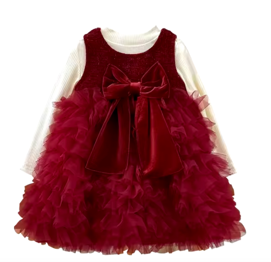 Red Tutu Bow Dress