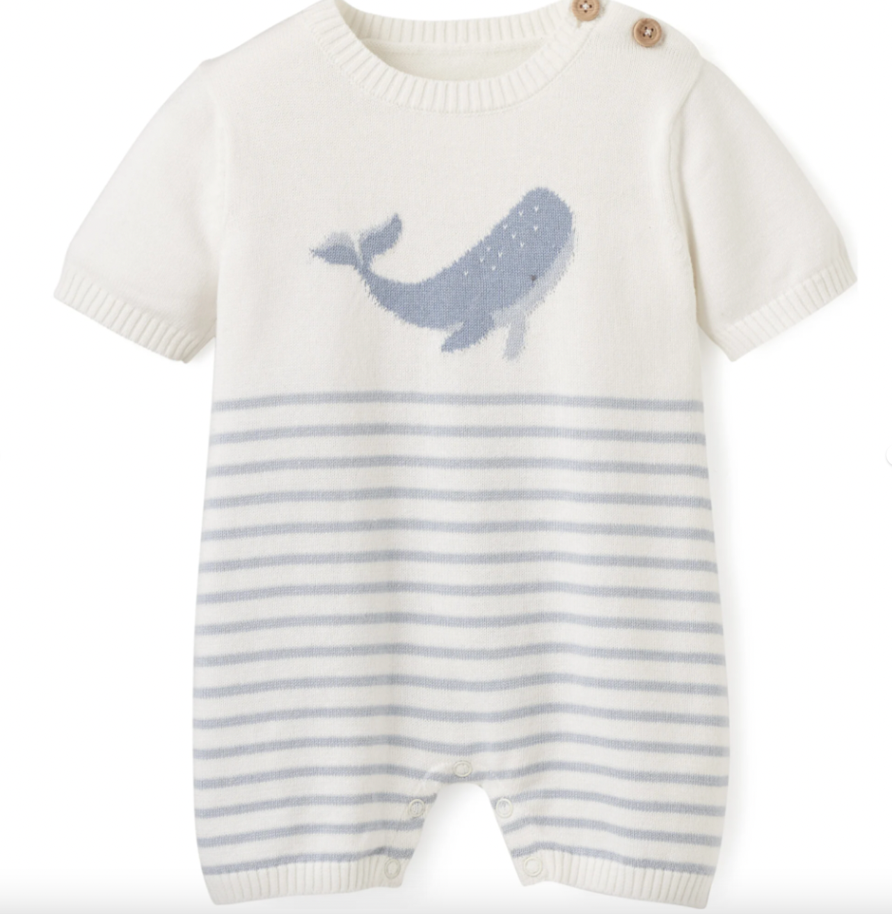 Whale Striped Shortall Knit