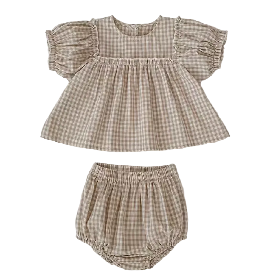 Ella Gingham Baby Set
