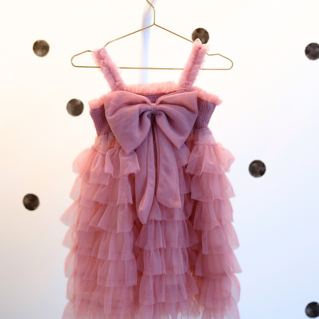 Ruffle Dress w/ Bow Back