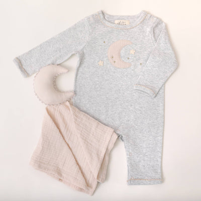 Crochet Moon Baby Romper