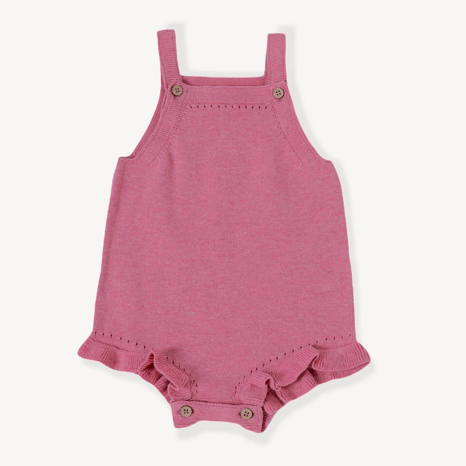 Rose Heather Knit Baby Romper+Bodysuit+Tights (3 Piece Set)