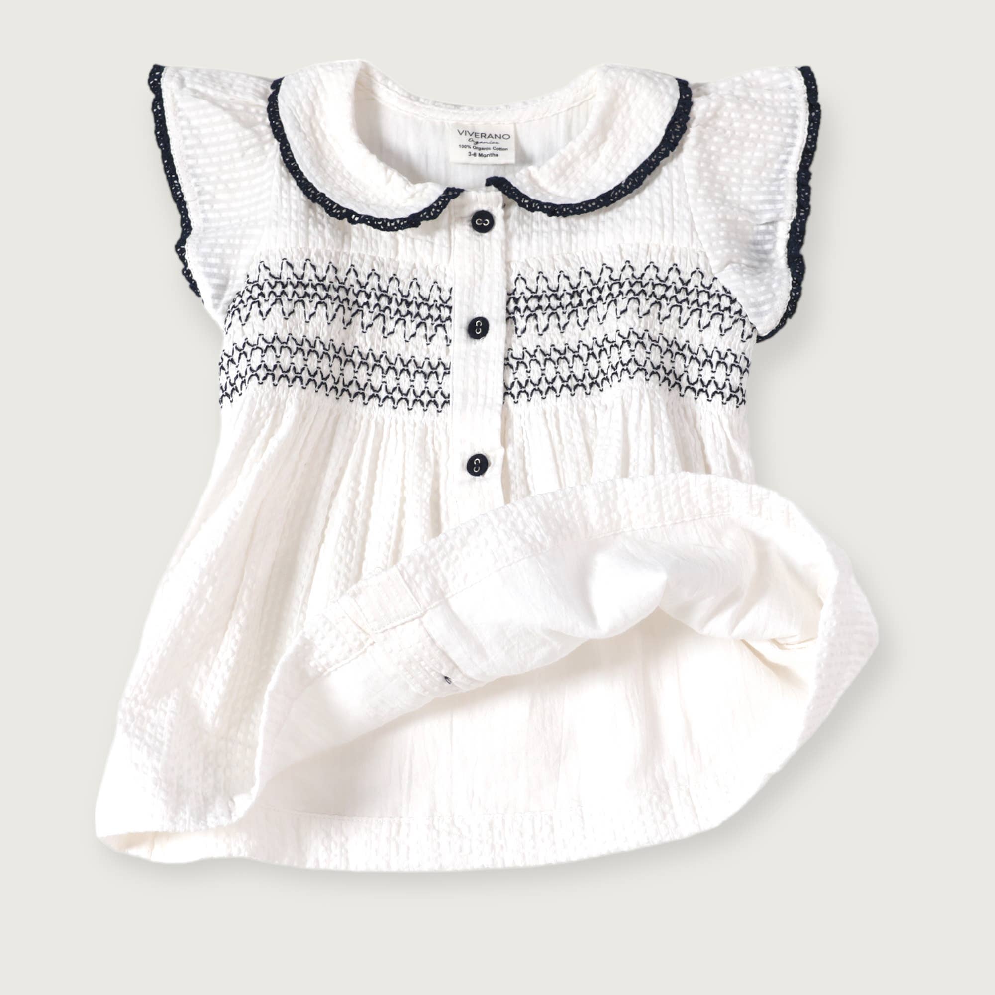 Organic Celine Seersucker Baby Dress Set