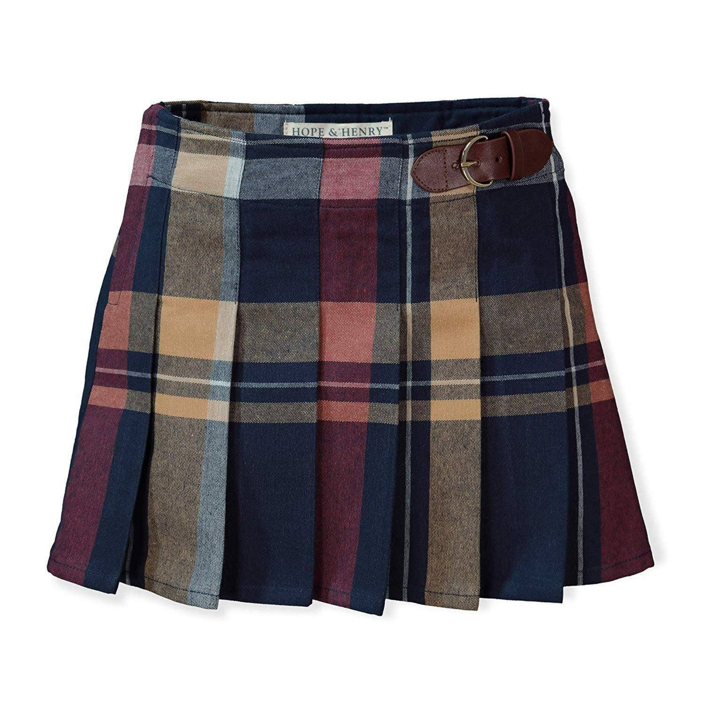 Organic Pleated Skirt with Buckle Detail - Baby