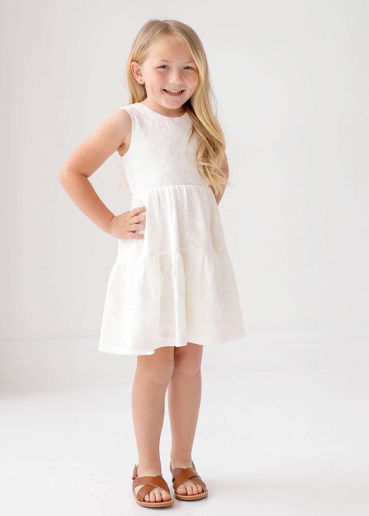 Cotton Cloud Dress with Bow