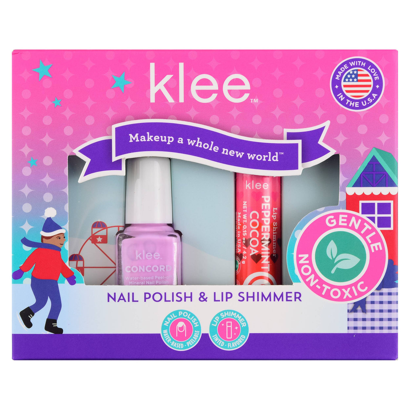 Angels' Halos - Water-Based Nail Polish and Lip Shimmer Set