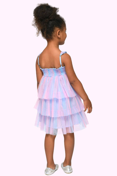 Stripe Purple Tutu Dress