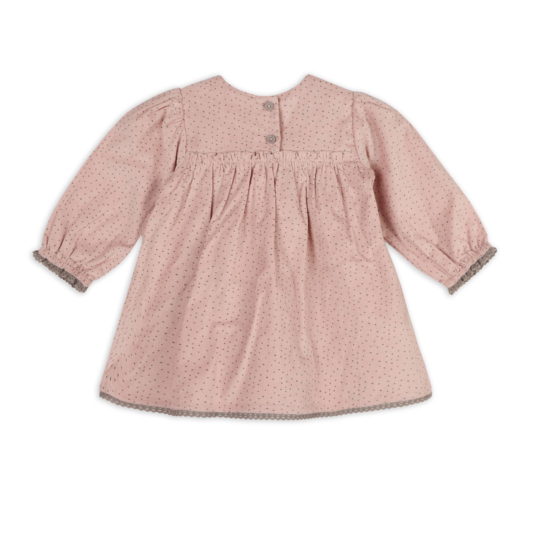 Organic Smocked & Embroidered Corduroy Baby Dress & Bloomer