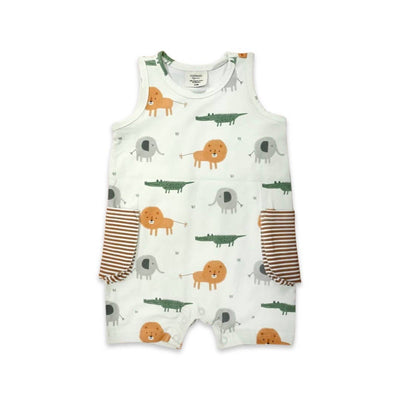 Savannah Pocket Shortie Baby Romper (Organic Jersey)