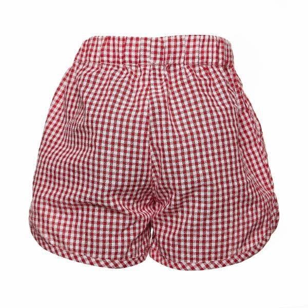 Red Plaid Shorts