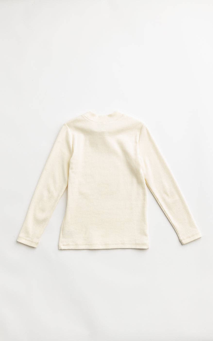 Vanilla Cream Neck Tie Top