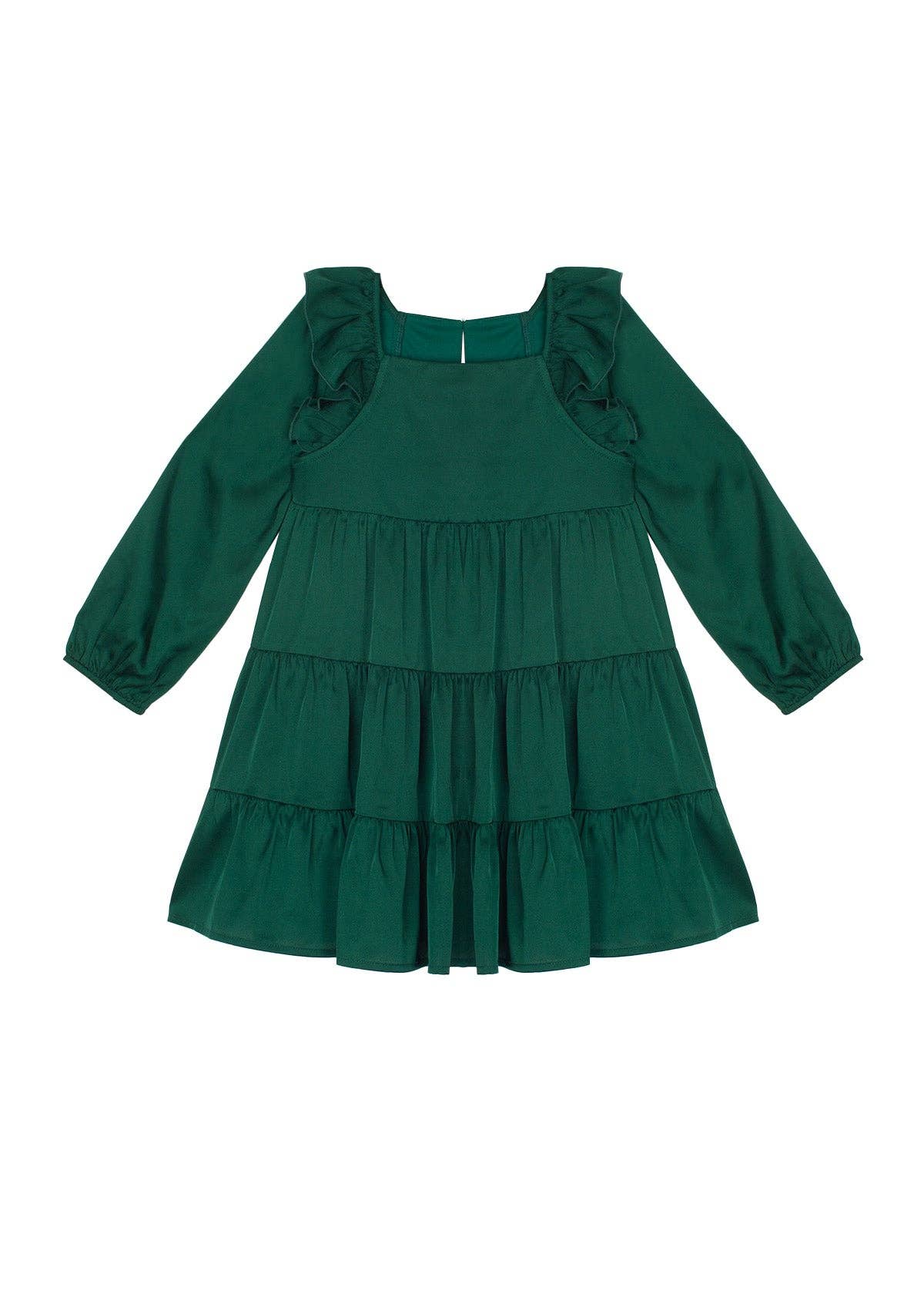 Mistletoe Emerald Green Tiered Dress