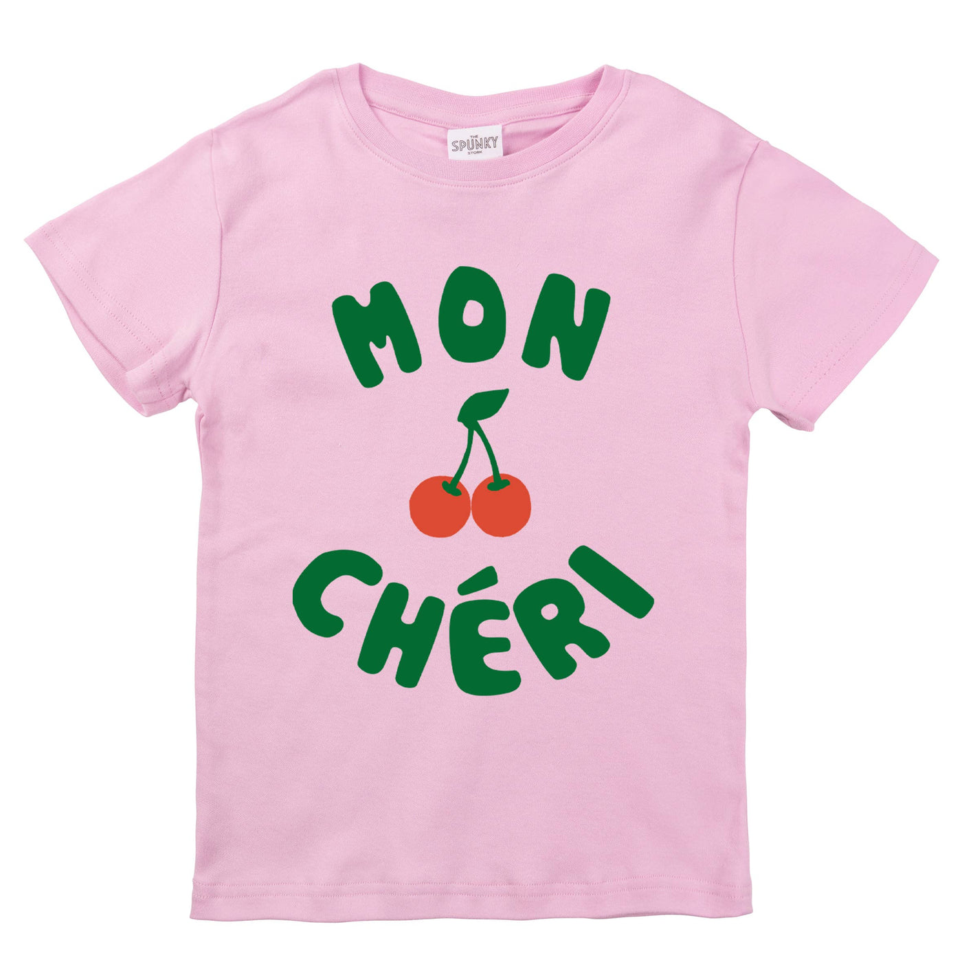Mon Cheri French Cherry Baby Toddler Organic Graphic T-Shirt