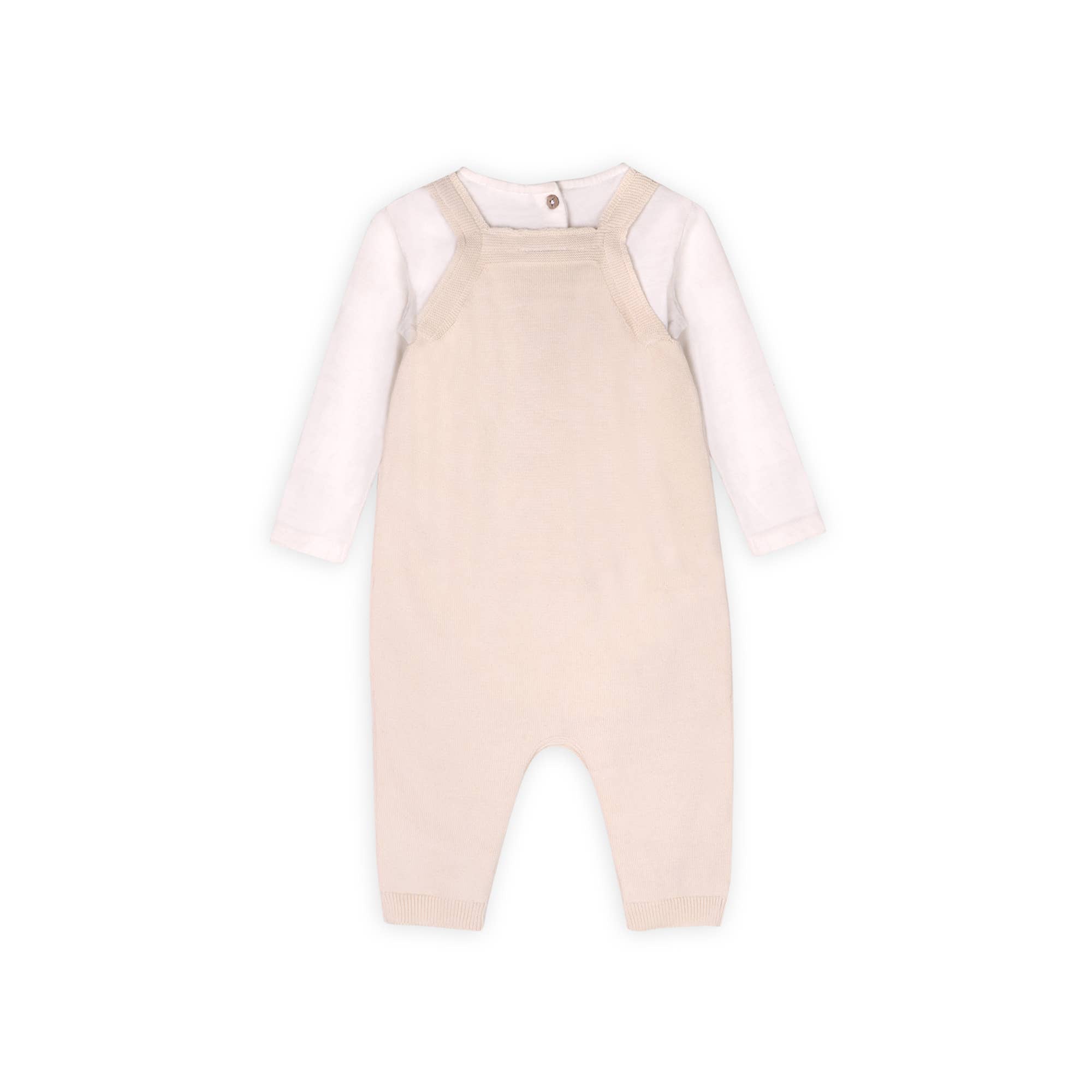 Animal Safari Car Embroidered Baby Knit Overall Set -Organic