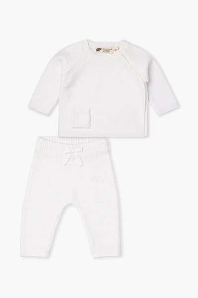 Little Darling Knit Set | White