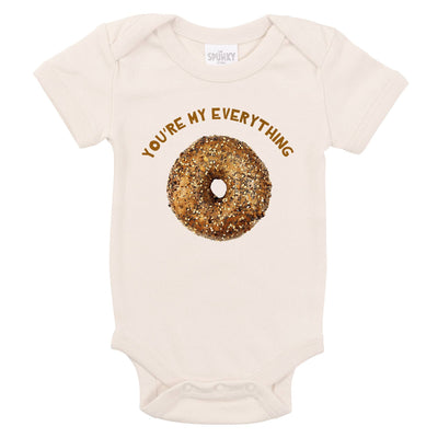 You Are My Everything Bagel Funny Organic Baby Toddler Shirt