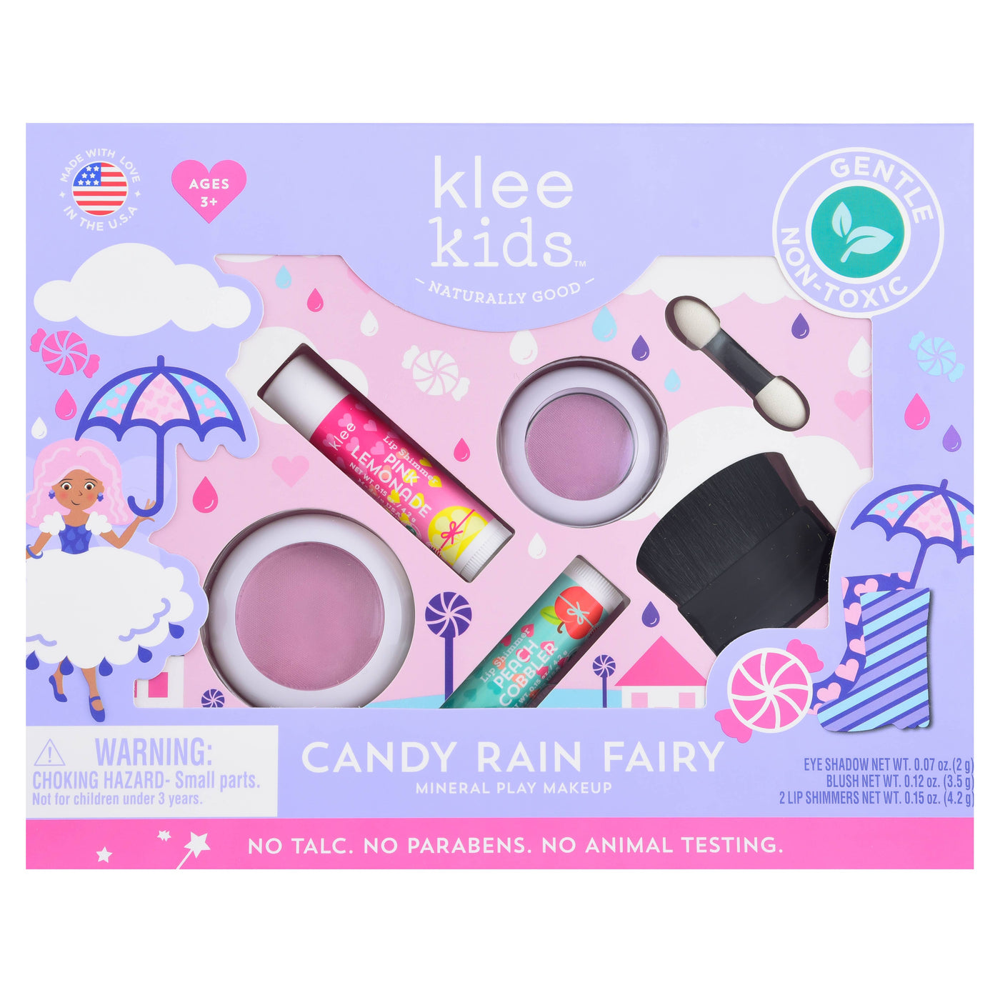 Candy Rain Fairy - Klee Kids Play Makeup 4-PC Kit