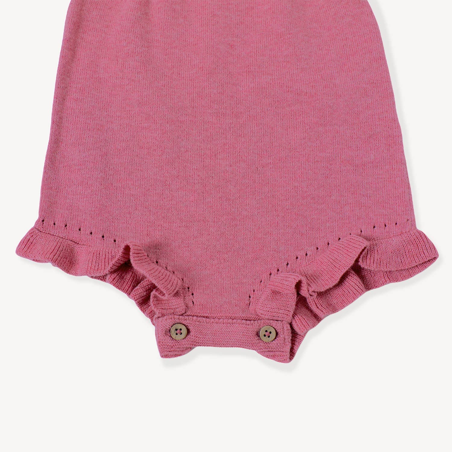 Rose Heather Knit Baby Romper+Bodysuit+Tights (3 Piece Set)