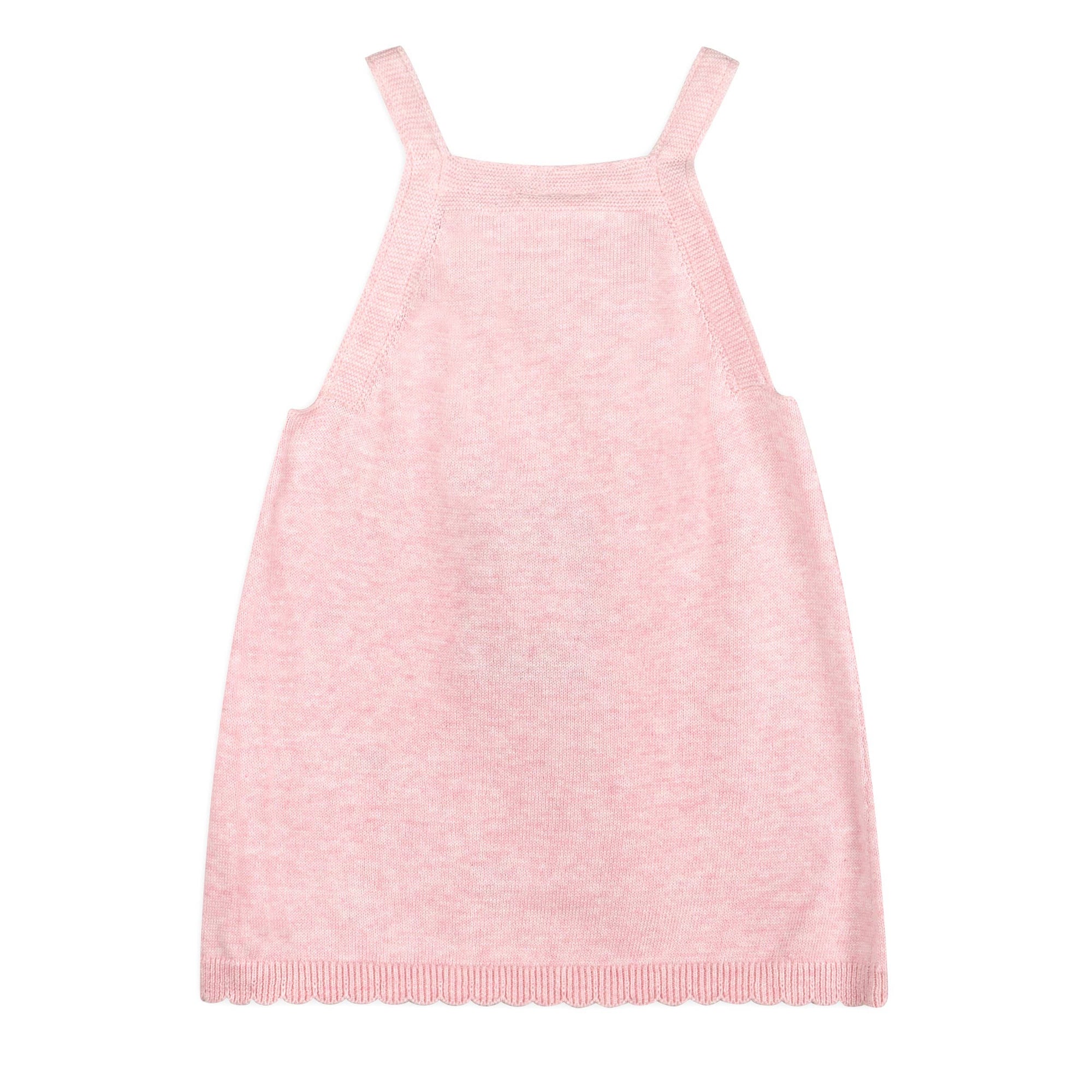 Floral Embroidered Tunic Baby Knit Dress Set (Organic)