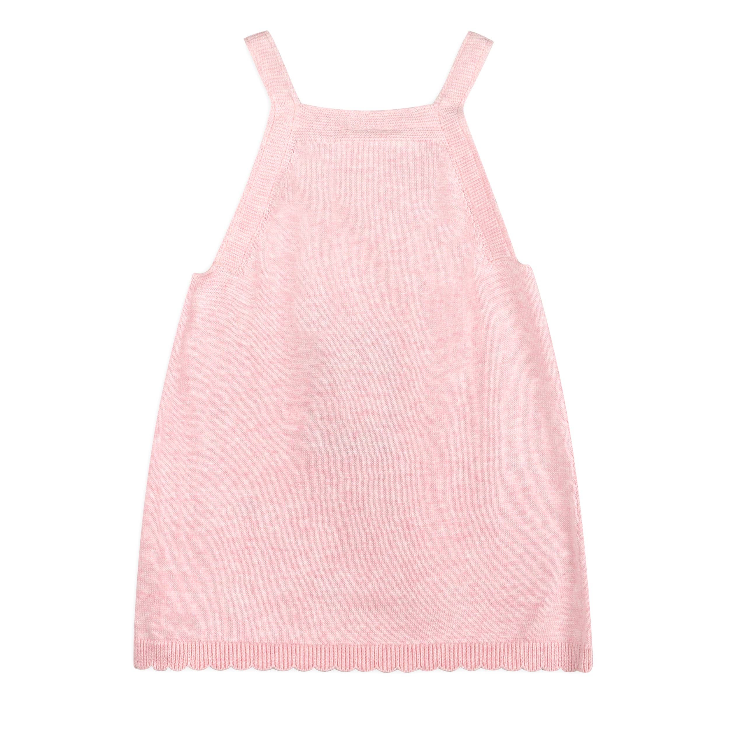 Floral Embroidered Tunic Baby Knit Dress Set (Organic)