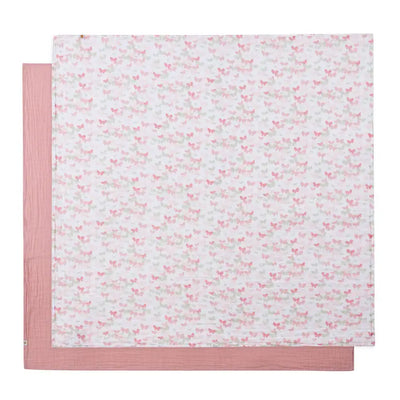 2PC Pack Muslin Swaddles 36" X 40"