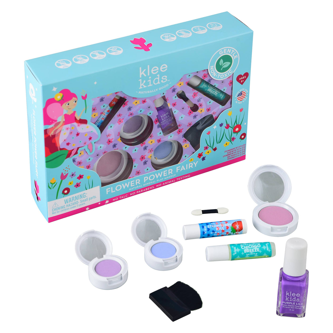 Flower Power Fairy - Klee Kids Deluxe Natural Makeup Kit