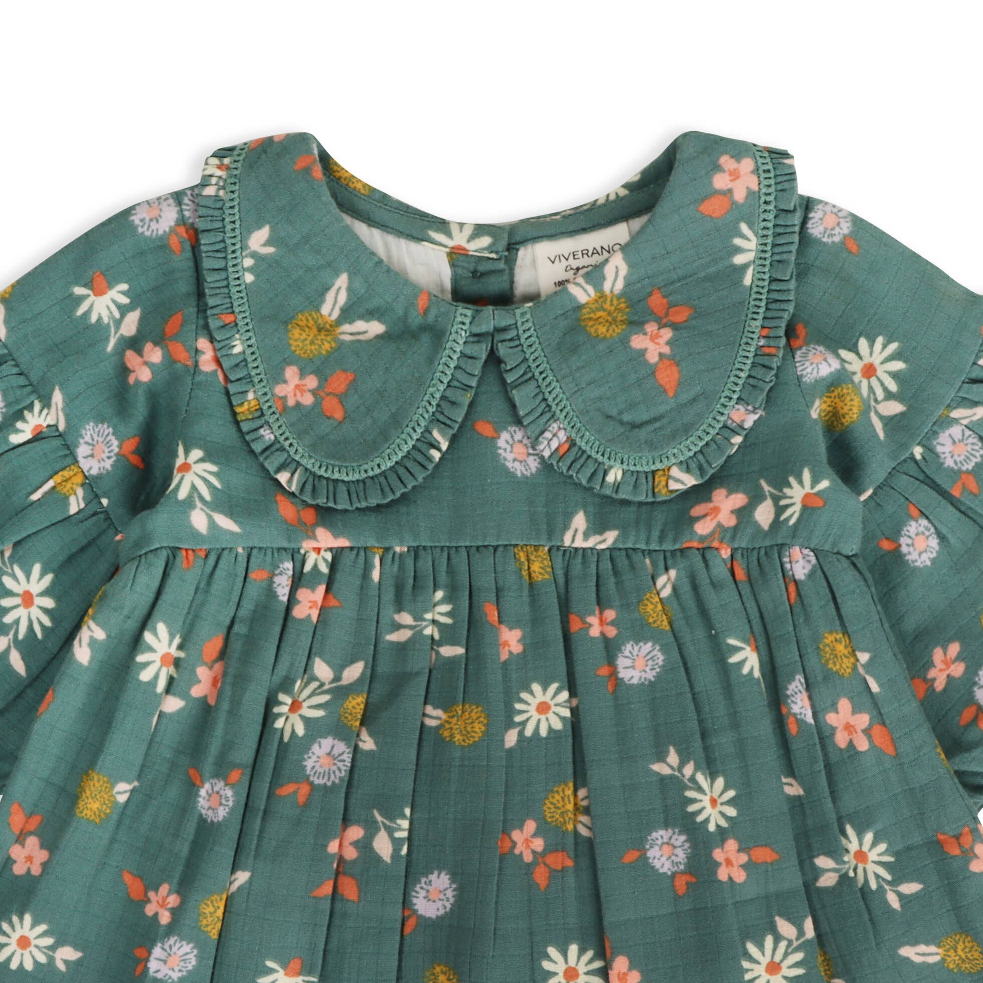 Tahiti Floral Baby Dress & Bloomer Set (Organic Muslin)