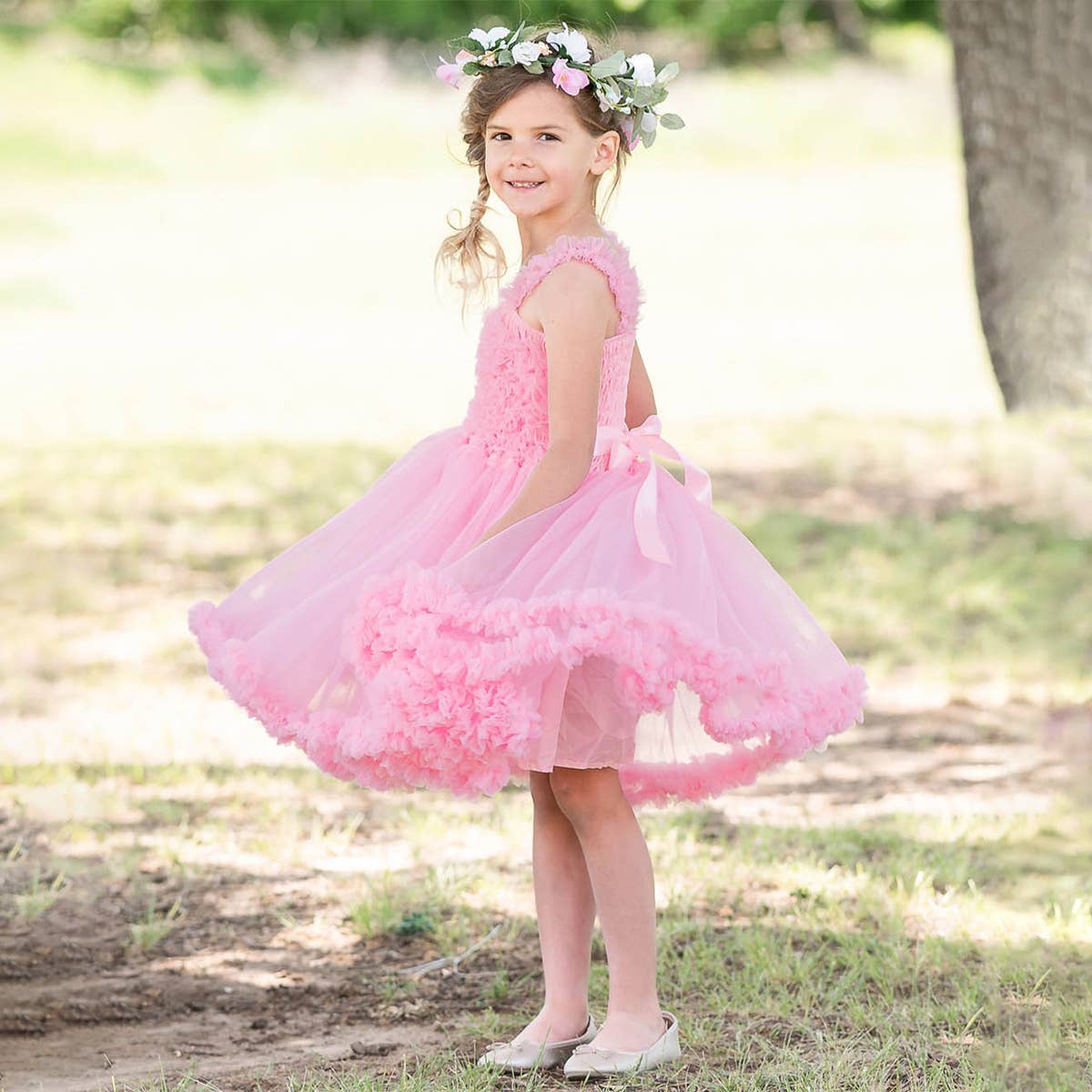 Girls Pink Princess Petti Dress