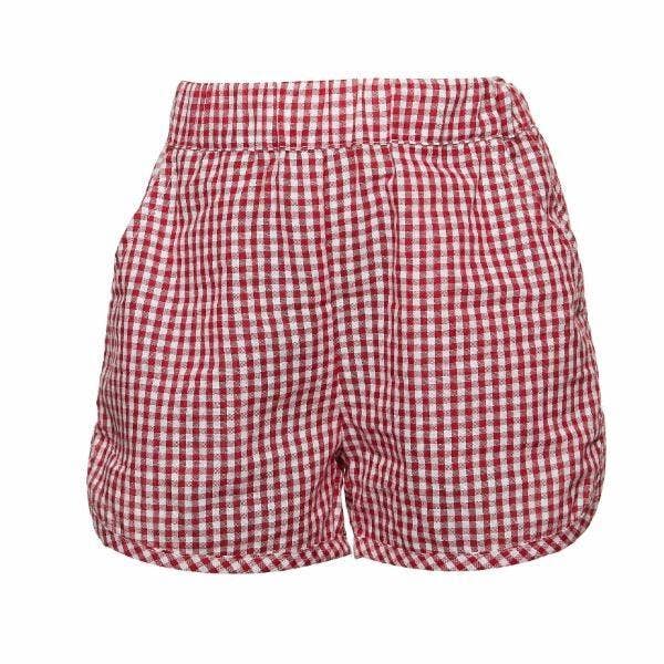 Red Plaid Shorts