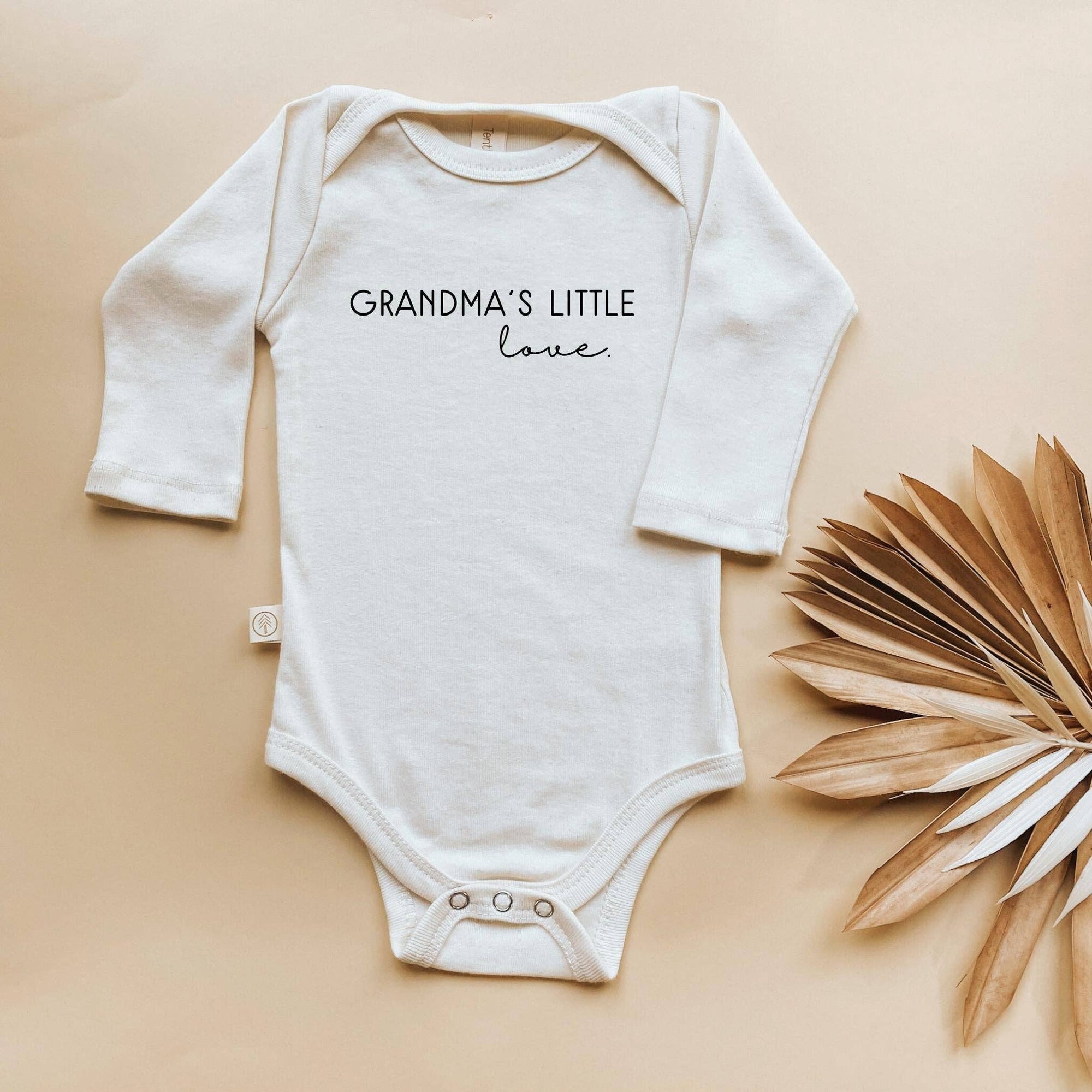 Grandma's Little Love | Organic Baby Bodysuit | Long Sleeve