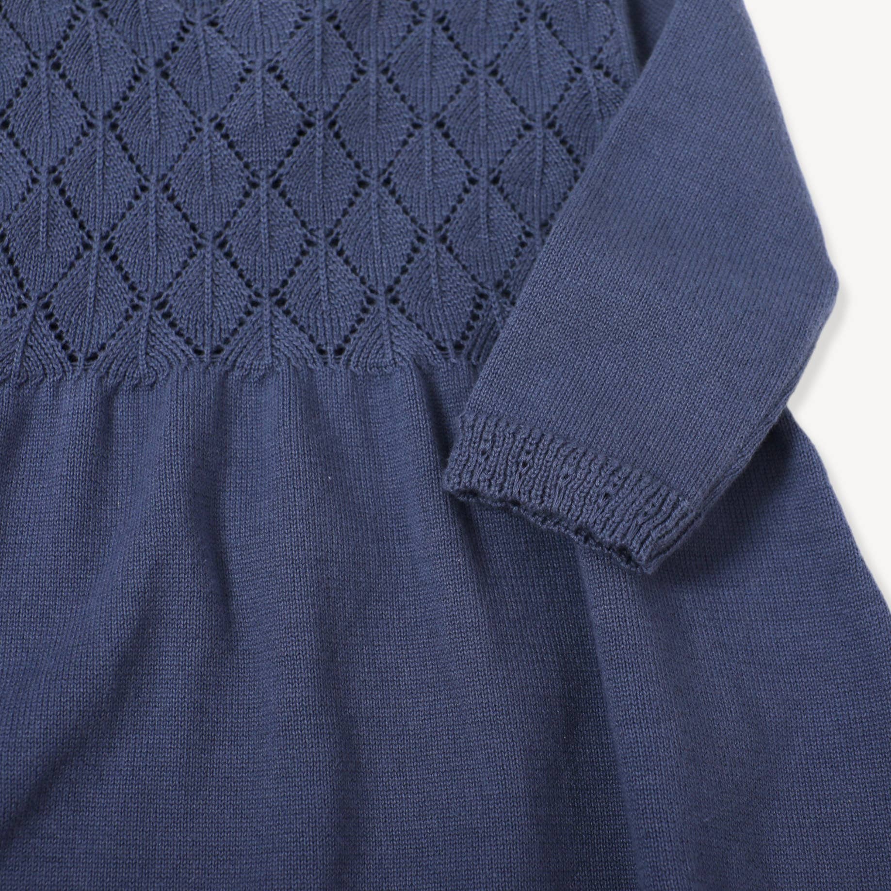 Milan Pointelle Sweater Knit Baby dess (Organic Cotton)