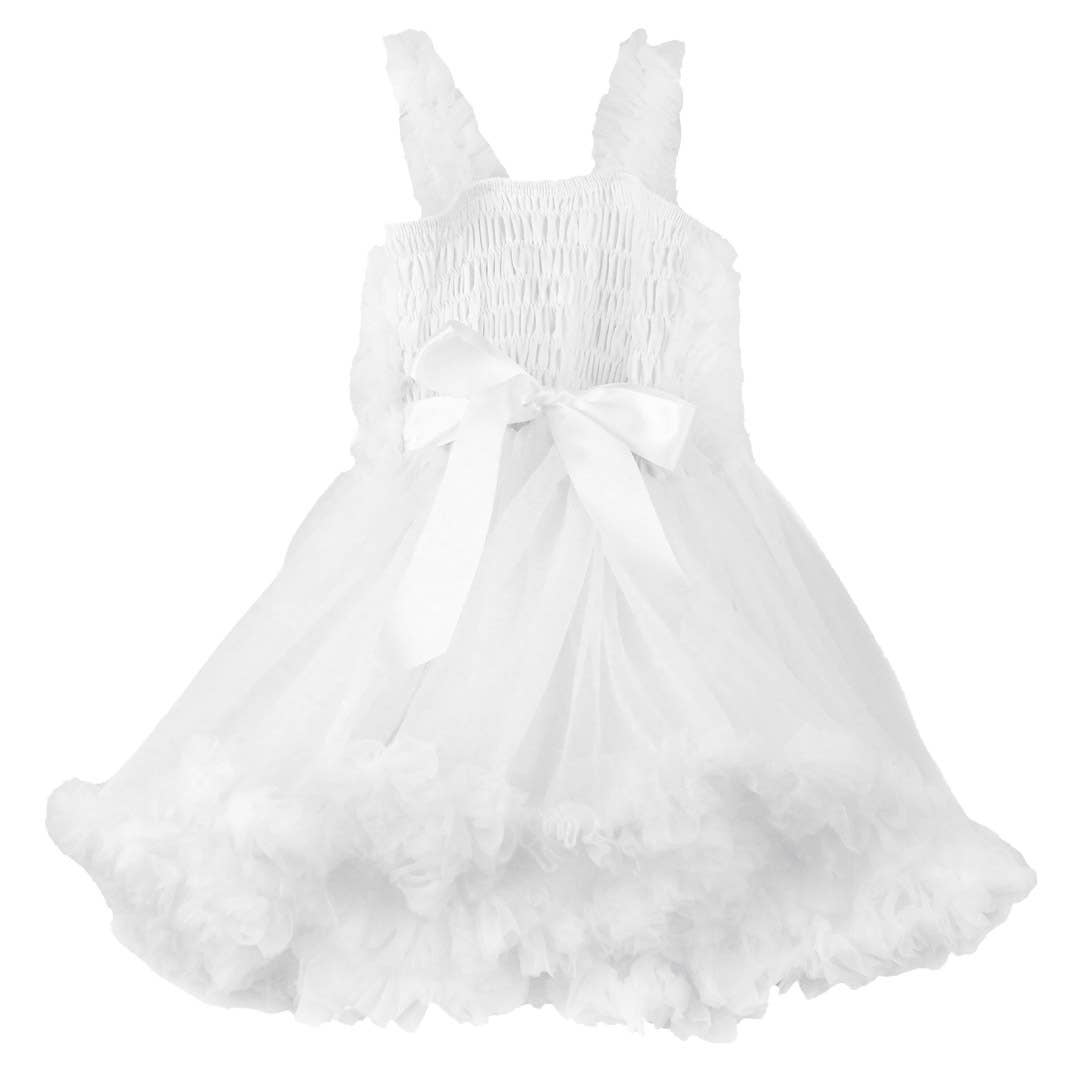 White Tulle Sleeveless Princess Petti Dress