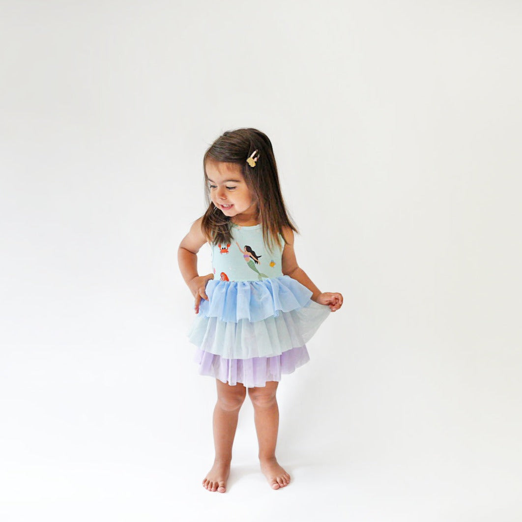 Mermaid Bodysuit Tutu Dress