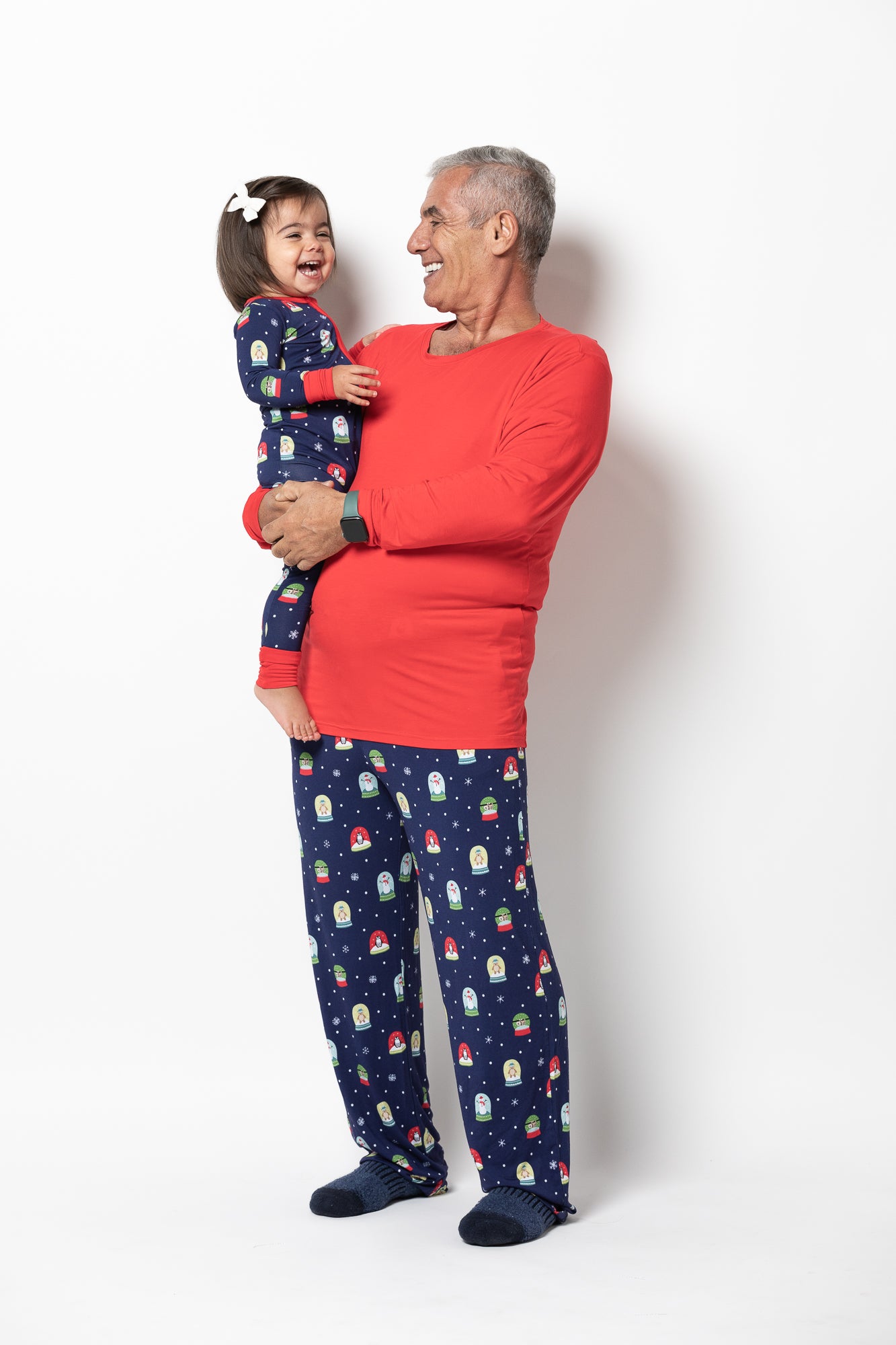 Let it Snowglobe Men's Two-Piece Bamboo Pajama Set | Final Sale