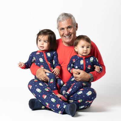 Let it Snowglobe Men's Two-Piece Bamboo Pajama Set | Final Sale